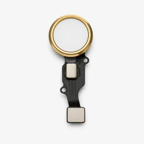 Home flex with button iPhone Plus/ 8/ 8 Plus JC gold