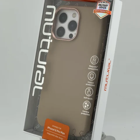 Mutural Pure Magsafe Series Hülle iPhone 16 Pro Max Gold