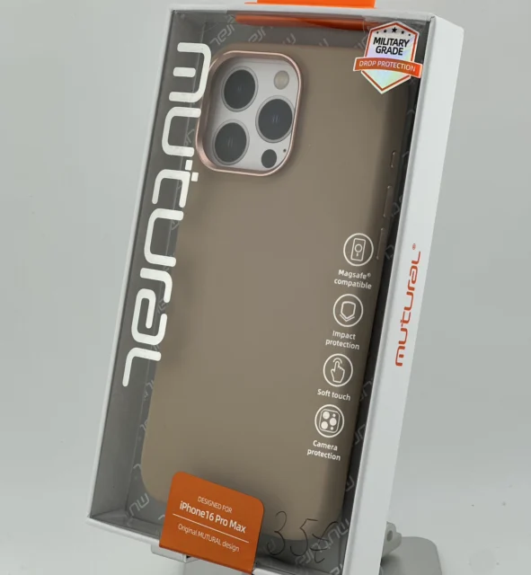 Mutural Pure Magsafe Series Hülle iPhone 16 Pro Max Gold