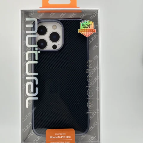 Mutural Pure Magsafe Series für iPhone 16 Pro Max Carbon
