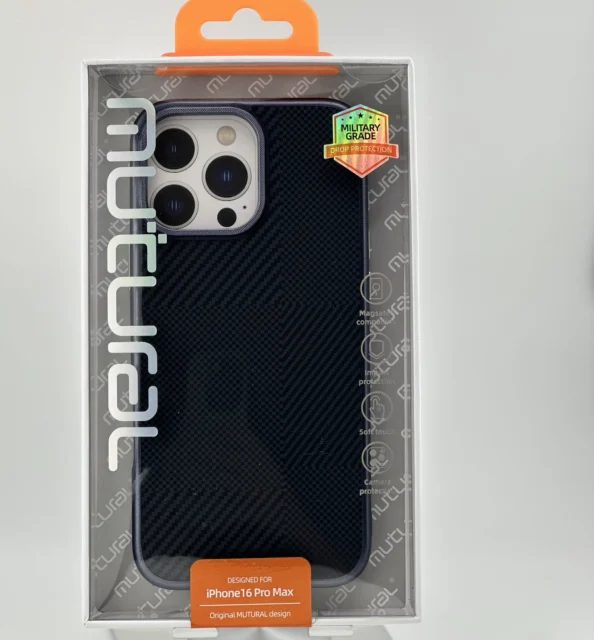 Mutural Pure Magsafe Series für iPhone 16 Pro Max Carbon