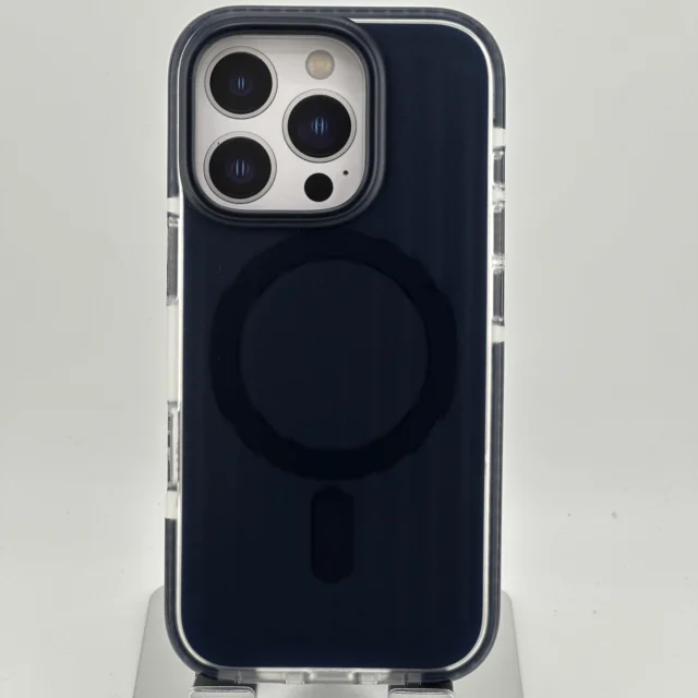 Mutural Bumpy Solid Magsafe Series iPhone 16 Pro Metallic Blue – Bild 3