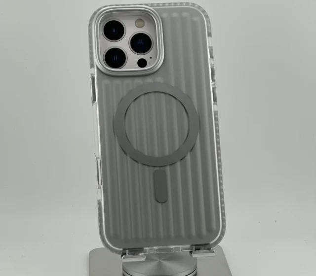 Mutural Bumpy Solid Magsafe Series iPhone 16 ProMax Metallic Silver – Bild 2