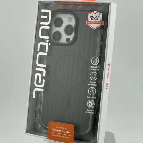Mutural Bumpy Solid Magsafe Series iPhone 16 Pro Max Space Gray
