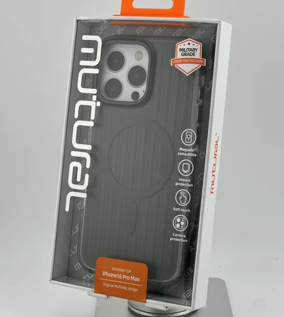 Mutural Bumpy Solid Magsafe Series iPhone 16 Pro Max Space Gray