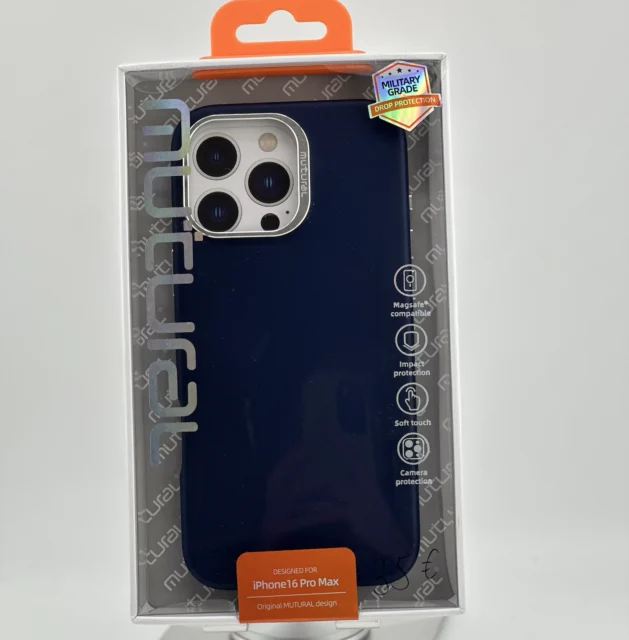 Mutural Deluxe Magsafe Series iPhone 16 Pro Max Navy Blue
