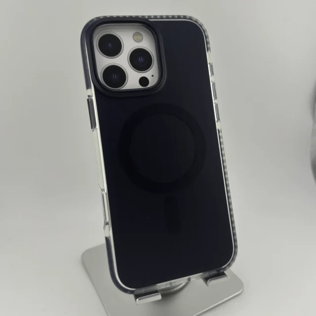 Mutural Bumpy Solid Magsafe Serles Hülle für iPhone 16 ProMax Metallic Blue – Bild 3