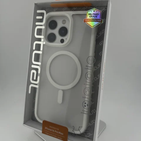 Mutural Airbag Magsafe Series Hülle für iPhone 16 Pro Max White