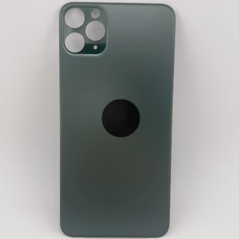 Rückseite Glas fur iPhone 11 Pro Max Backcover Akkudeckel Grün mit LOGO