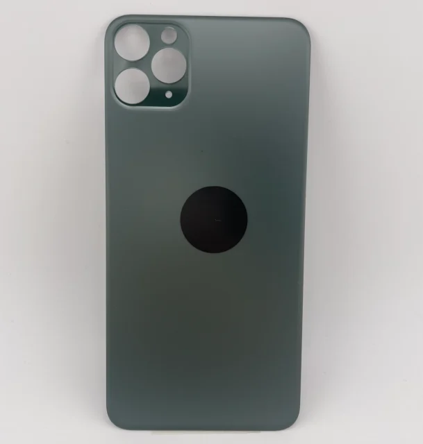 Rückseite Glas fur iPhone 11 Pro Max Backcover Akkudeckel Grün mit LOGO
