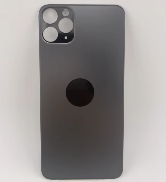 Rückseite Glas fur iPhone 11 Pro Max Backcover Akkudeckel Schwarz mit LOGO
