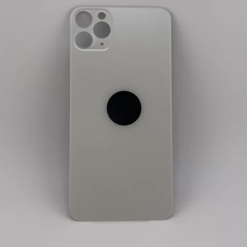 Rückseite Glas fur iPhone 11 Pro Max Backcover Akkudeckel Weiß mit LOGO