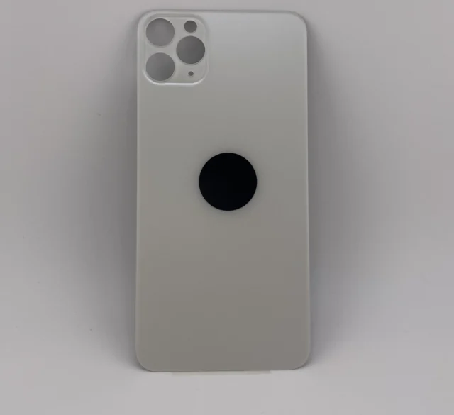 Rückseite Glas fur iPhone 11 Pro Max Backcover Akkudeckel Weiß mit LOGO