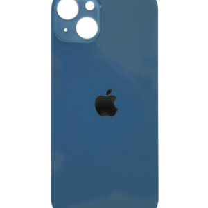 Rückseite Glas fur iPhone 13 Backcover Akkudeckel Blau mit LOGO