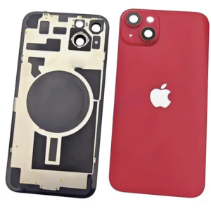 Rückseite Glas fur iPhone 14 Backcover Akkudeckel Rot mit LOGO