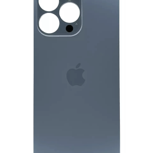 Rückseite Glas fur iPhone 13 Pro Max Backcover Akkudeckel Blau mit LOGO