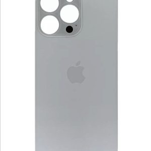 Rückseite Glas fur iPhone 13 Pro Max Backcover Akkudeckel Weiß mit LOGO