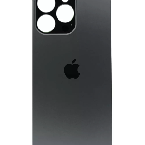 Rückseite Glas fur iPhone 13 Pro Max Backcover Akkudeckel Schwarz mit LOGO