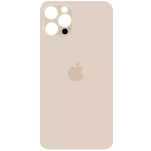 Rückseite Glas fur iPhone 12 Pro Max Backcover Akkudeckel Gold mit LOGO