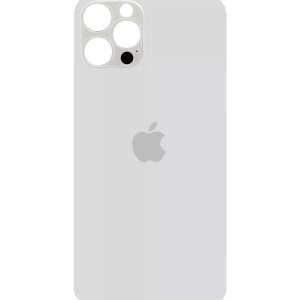 Rückseite Glas fur iPhone 12 Pro Max Backcover Akkudeckel Weiß mit LOGO