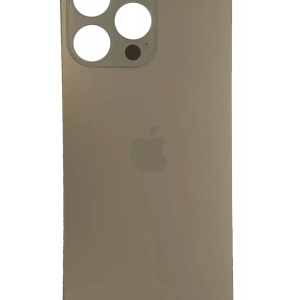 Rückseite Glas fur iPhone 14 Pro Max Backcover Akkudeckel Gold mit LOGO