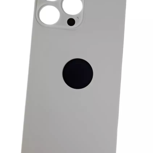 Rückseite Glas fur iPhone 14 Pro Max Backcover Akkudeckel Weiß mit LOGO