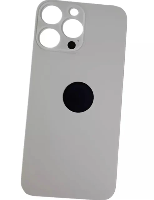 Rückseite Glas fur iPhone 14 Pro Max Backcover Akkudeckel Weiß mit LOGO
