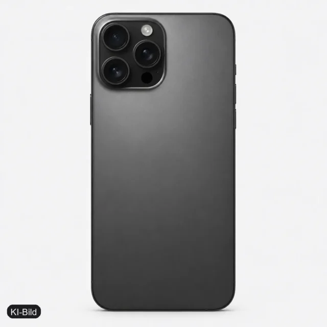 KI-Bild: Apple iPhone 16 Pro 5G 128 GB Titan Schwarz