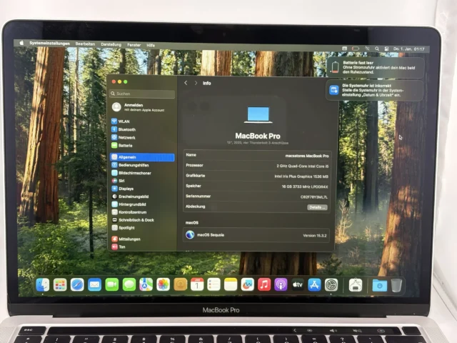 Apple MacBook Pro 13 (2020) 16Gb/512Gb Silber – Bild 3